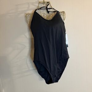 La Blanca Island Goddess Underwire Scoop Front Lingerie One Piece - Black